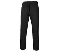 VELILLA Mixte Pantalón Popelín Con Cintas De Chefs, Noir, XL EU