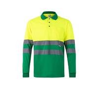 Velilla P175180Xxl Polo bicolore av manches longues