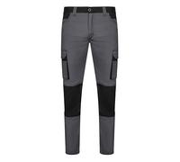 VELILLA Pantalón Stretch Bicolor Pantalon d'utilité Professionnelle, Gris/Noir, 42 Mixte