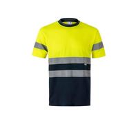 VELILLA T-shirt haute visibilité bi-couleur, rubans réfléchissants ISO 20471:2013 Unisexe XXL