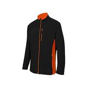 Velilla Veste Polaire Bicolore-Couleur Noire et Orange-Taille XL, XXL Homme