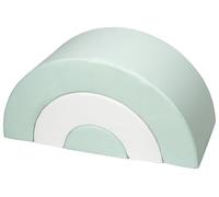 Velinda Arc-en-Ciel Mini - Lot de 3 Gros Blocs en Mousse pour Le Jeu ou réhabilitation (Couleur: Blanc, Menthe)