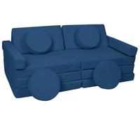 Velinda Canapé Sofa modulaire Multifonctionnel Blocs en Mousse Voiture avec Volant (Couleur: Bleu Marine)