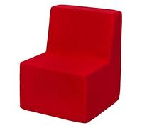 Velinda Chaise Fauteuil Pouf pour Chambre d'enfant, Jeu Confort Repos (Couleur: Rouge)