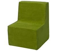 Velinda Chaise Fauteuil Pouf pour Chambre d'enfant, Jeu Confort Repos (Couleur: Vert)