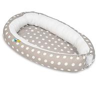 Velinda Cocon pour bébé, Gigoteuse, 100% Cotton (Dessin: Pois de Gris)
