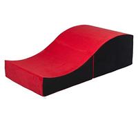 Velinda Fauteuil Chaise Longue canapé Intime Relaxant Plaint de Forme préformé (Couleur: Rouge-Noir)