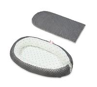 Gigoteuse Cocon Toiles Turquoises Sur Fond Blanc - Gris