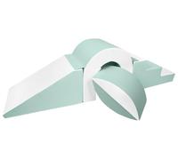 Velinda Jeu de Pont 4 Grands Blocs de Construction en Mousse Blocs de Construction XXL Softplay (Couleur : Blanc, Menthe)