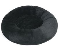 Velinda Lit Coussin Nuage, Donut Confortable, Coussin, lit pour Chien, Chat, 75cm (Couleur: Noir)