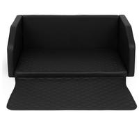 Velinda lit de Coffre, Transporteur de Voiture pour Le Chien avec Matelas de 100x70 cm (Couleur: Noir)