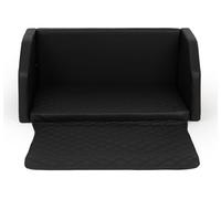 Velinda lit de Coffre, Transporteur de Voiture pour Le Chien avec Matelas de 90x55 cm (Couleur: Noir)