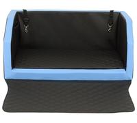 Velinda lit de Coffre, Transporteur de Voiture pour Le Chien avec Matelas de 90x55 cm (Couleur: Noir, Bleu)