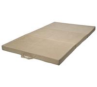 Velinda Matelas Touristique Confortable Plaint supplément 120x200x10cm (Couleur: Creme)