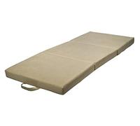 Velinda Matelas Touristique Confortable Plaint supplément 80x200x10cm (Couleur: Creme)