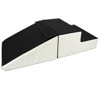 Velinda Mini Toboggan - Grands Blocs de Construction en Mousse - Pierres Souples - Paysage Rampant (Couleur : Noir - Blanc)