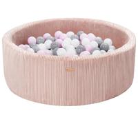 Velinda Piscine à balles en Velours cà´telé avec 300 balles, diamètre env. 90 cm -