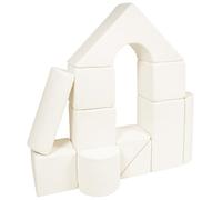 Velinda Set de 11 Blocs en Mousse pour Le Jeu, crèches, écoles maternelles, en Boucle (Couleur: crème)
