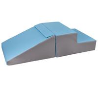 Velinda Set de 2 Grands Blocs en Mousse pour crèches et maternelles (Couleur: Blanc, Bleu Clair, Gris)
