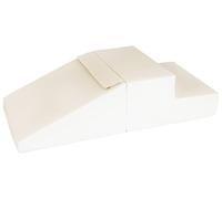 Velinda Set de 2 Grands Blocs en Mousse pour crèches et maternelles (Couleur: Blanc, Cappuccino)