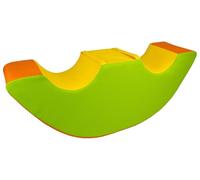 Velinda Un Duo Rocker et Un Bloc en Mousse pour Jouer dans la crèche Le Jardin d'enfants (Couleur: Jaune, Vert, Bleu, Orange)