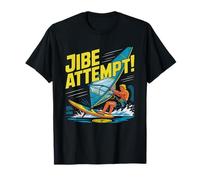 Véliplanchiste Jibe Raté Catapulte Entrée À L Eau Humour T-Shirt