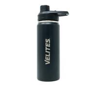 Velites Bouteille isotherme en acier inoxydable à double paroi isolée pour maintenir la température pendant des heures Idéal pour le sport et l'utilisation quotidienne 500 ml Noir