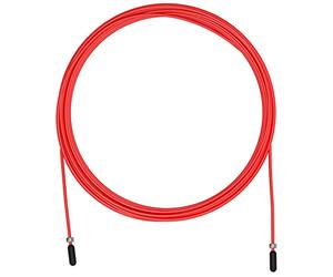 Velites Câble de Rechange pour Corde à Sauter de Crosstraining, Fitness et Boxe PVC Rouge, diamètre 2,5 mm Acier | pour débutants | Compatible avec d'autres Marques.