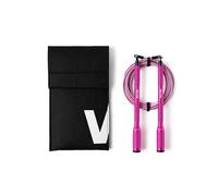 Velites - Corde à sauter Cyclone officielle CrossFit Games - Couleur rose - Sac de transport inclus - Corde pour sauts doubles, triples et crossovers - Poignées amovibles