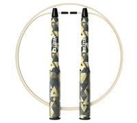 Velites Corde à Sauter Fire 2.0 pour Crosstraining Corde de Vitesse lestée pour Double Unders [Poids Non Inclus]. Également conçue pour Le Fitness, la Boxe et Le MMA