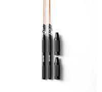 Velites Cyclone Jump Rope Corde à sauter ultra légère | Design Premium pour DOUBLE UNDERS et CROSSOVERS | Poignée amovible et système 360° (Noir)