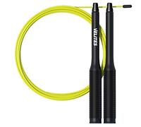 Velites Fire 2.0 Corde à Sauter Crossfit Unisex-Adult, Noir, 21 cm