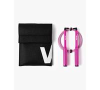 Velites Fire 2.0 Corde à sauter ultra légère en aluminium Rose Pour Cross Training, HIIT, boxe et double saut | Poignée antidérapante avec roulements | Sac et application inclus
