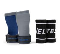 Velites I Cross Training Quad Ultra Gants sans magnésium I Mitaines d'haltérophilie I pour Les athlètes de Crosstraining ou de Gymnastique I Améliorez Vos résultats (Gris, M)