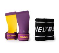 Velites I Paire de gants Quad Ultra sans magnésium pour athlètes de crosstraining ou de gymnastique I améliore vos résultats et atteint vos objectifs I Taille XL I Couleur violet moutarde