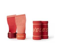 Velites Quad Pro Paire de gants de sport avec double couche en microfibre 2,9 mm Corail XL Prise sûre avec magnésium Avec poignets Utilisation sur anneaux, barres, poids et pagaie