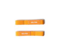 Velites Sangles d'haltérophilie conçues pour maximiser votre force de préhension (Orange White)