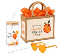 VELKEZ Coffret Cadeau Aperol Spritz : Ensemble Complet avec Sac Aperol