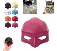 Vellarix Cat Mask Cosplay - Funny Halloween Costume Accessories, Cute Kitty Party Masquerade Mask(Dark Pink)