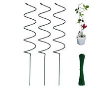 Vellarix Tomato Twist Stake, Tomato Stakes and Supports, Spiral Plant Climbing Frame, Durable Plant Supports for Tomatoes, Roses, Vines(3 pcs)