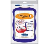 Ardoise effaçable double façe Bic Velleda avec feutre Bleu Modèle aléatoire G