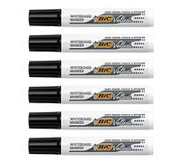 Marqueur effaçable Bic Velleda 1791 pointe biseautée de 3,3 à 4,6 mm - noir