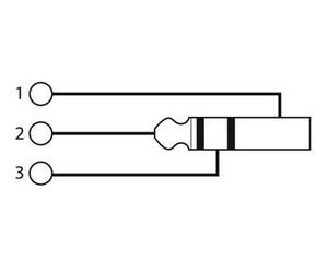Velleman 640039 Adaptateur stéréo, XLR mâle/Jack 6.3 mm