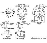 Switches VELLEMAN - 8404-2C Interrupteur Rotatif 2 pôles/6 Positions 139752
