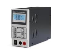 Velleman Alimentation de laboratoire, à découpage, réglable, 0-30 VCC/0-5 A, limitation de courant, protection contre les courts-circuits, affichage LCD, gris