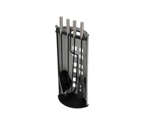 Velleman BB50112 177255 Serviteur de cheminée 5 pièces Argenté 58 x 22 x 14 cm