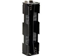 Velleman BH382B Support de pile 8x LR6 (AA) raccordement par empreinte pile 9V (L x l x H) 108.5 x 31.5 x 29.5 mm