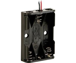 Velleman BH431A Support de pile 3x LR3 (AAA) raccordement par fils (L x l x H) 53 x 38 x 13 mm