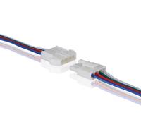 Connecteur pour flexible led rvb avec câble (mâle-femelle) velleman lcon13