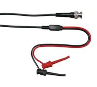 Velleman Câble coaxial, 1 mètre, bnc mâle vers 2 mini pinces de test, 33 vac/60 vdc, 6 a, connexion rapide, pour tests et mesures